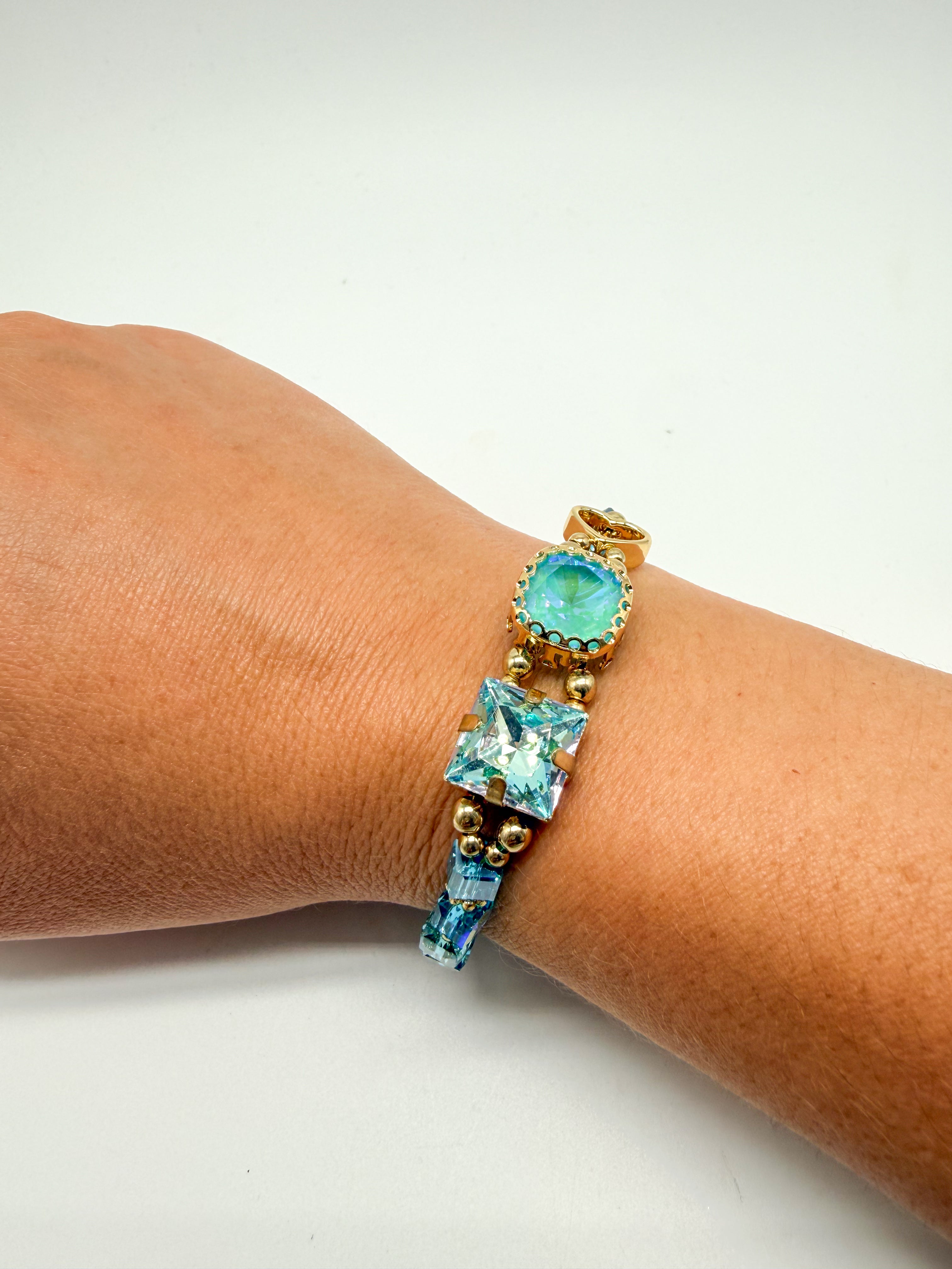 Adjustable Jeweled Waterproof Bracelet-310 Jewelry-NIHAO JEWELRY-Heathered Boho Boutique, Women's Fashion and Accessories in Palmetto, FL