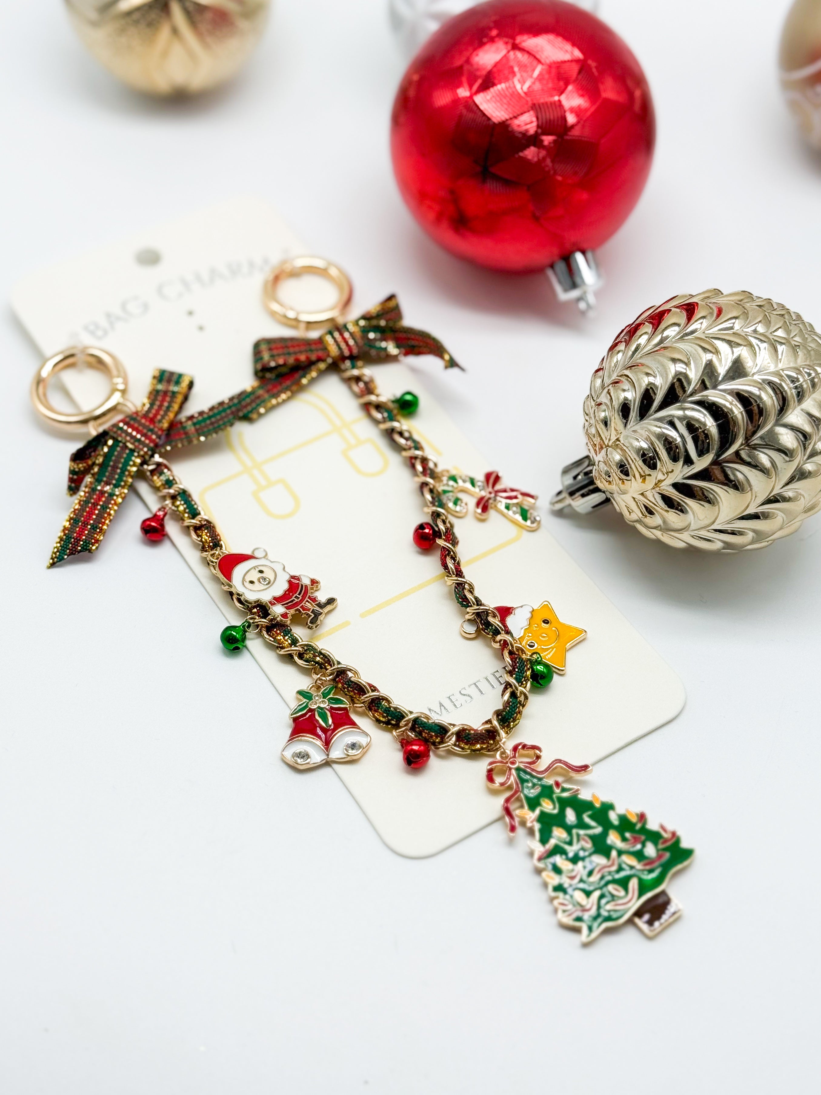 Holiday Tree Bag Charm-340 Other Accessories-Crystal Trading-Heathered Boho Boutique, Women's Fashion and Accessories in Palmetto, FL