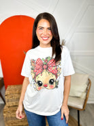 Kids Little Reindeer Graphic Tee-130 Graphic Tees-Heathered Boho-Heathered Boho Boutique, Women's Fashion and Accessories in Palmetto, FL