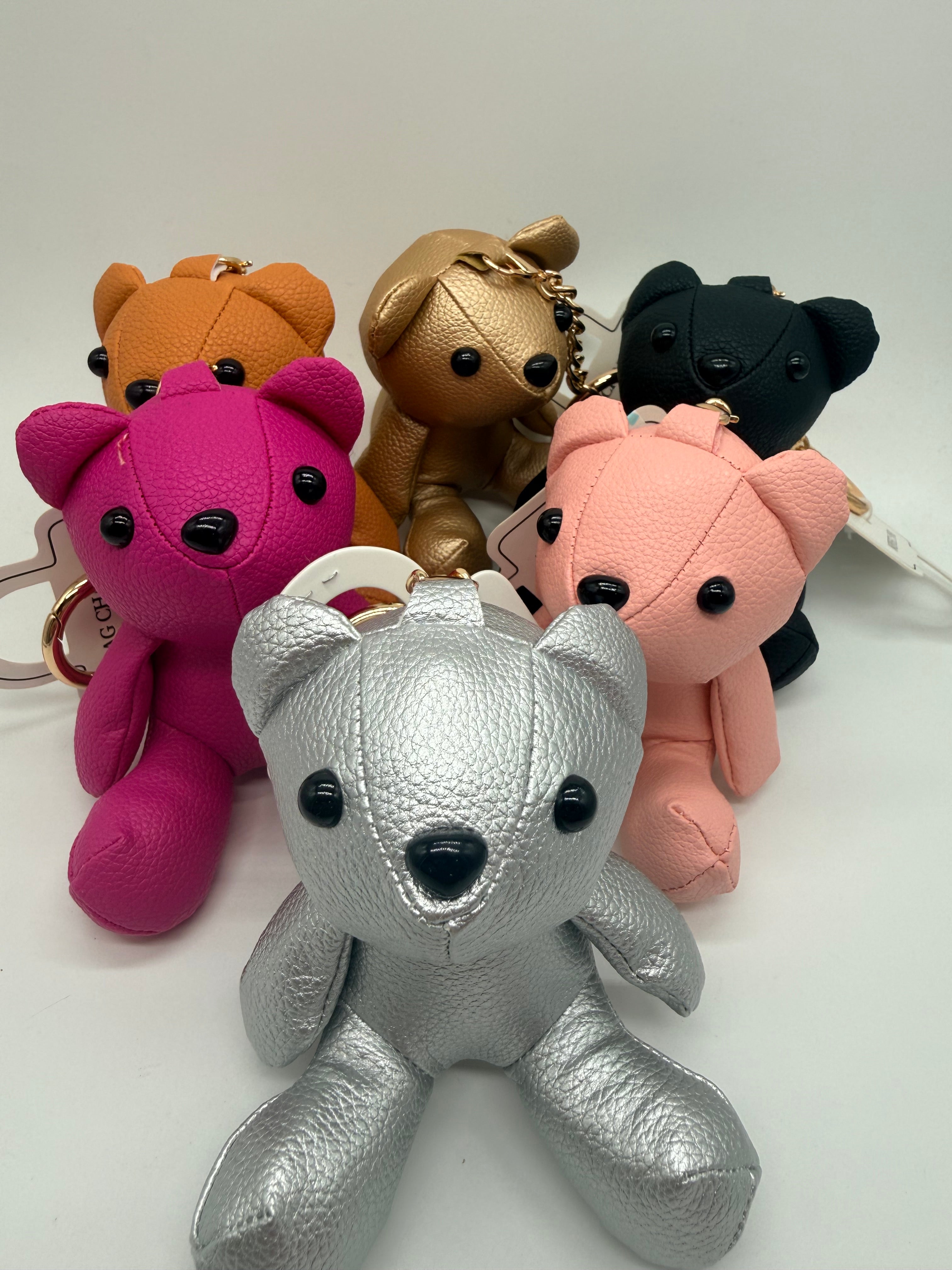 Large Teddy Bear Keychain-340 Other Accessories-Queens Designs-Heathered Boho Boutique, Women's Fashion and Accessories in Palmetto, FL