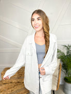 Endless Love Shacket-200 Jackets/Shackets-White Birch-Heathered Boho Boutique, Women's Fashion and Accessories in Palmetto, FL