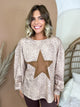 The Wild Star Pullover-120 LONG SLEEVE TOPS-KORI AMERICA-Heathered Boho Boutique, Women's Fashion and Accessories in Palmetto, FL