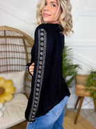 Effortless Shine Top-120 LONG SLEEVE TOPS-VOCAL-Heathered Boho Boutique, Women's Fashion and Accessories in Palmetto, FL