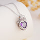 👑 Crown Jewel Heart Necklace-310 JEWELRY-NIHAO JEWELRY-Heathered Boho Boutique, Women's Fashion and Accessories in Palmetto, FL
