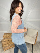 Meadow Vest-200 JACKETS/SHACKETS-BlueVelvet-Heathered Boho Boutique, Women's Fashion and Accessories in Palmetto, FL