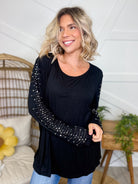 Leave It To Me Long Sleeve Top-120 Long Sleeve Tops-VOCAL-Heathered Boho Boutique, Women's Fashion and Accessories in Palmetto, FL