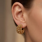 Triple Turns Waterproof Hoops-310 Jewelry-NIHAO JEWELRY-Heathered Boho Boutique, Women's Fashion and Accessories in Palmetto, FL