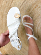 Aria Sandals - Ivory-350 SHOES-Top Guy-Heathered Boho Boutique, Women's Fashion and Accessories in Palmetto, FL