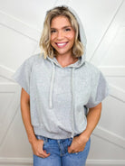 Restock: Freestyle Cropped Hoodie-210 Hoodies-Rae Mode-Heathered Boho Boutique, Women's Fashion and Accessories in Palmetto, FL