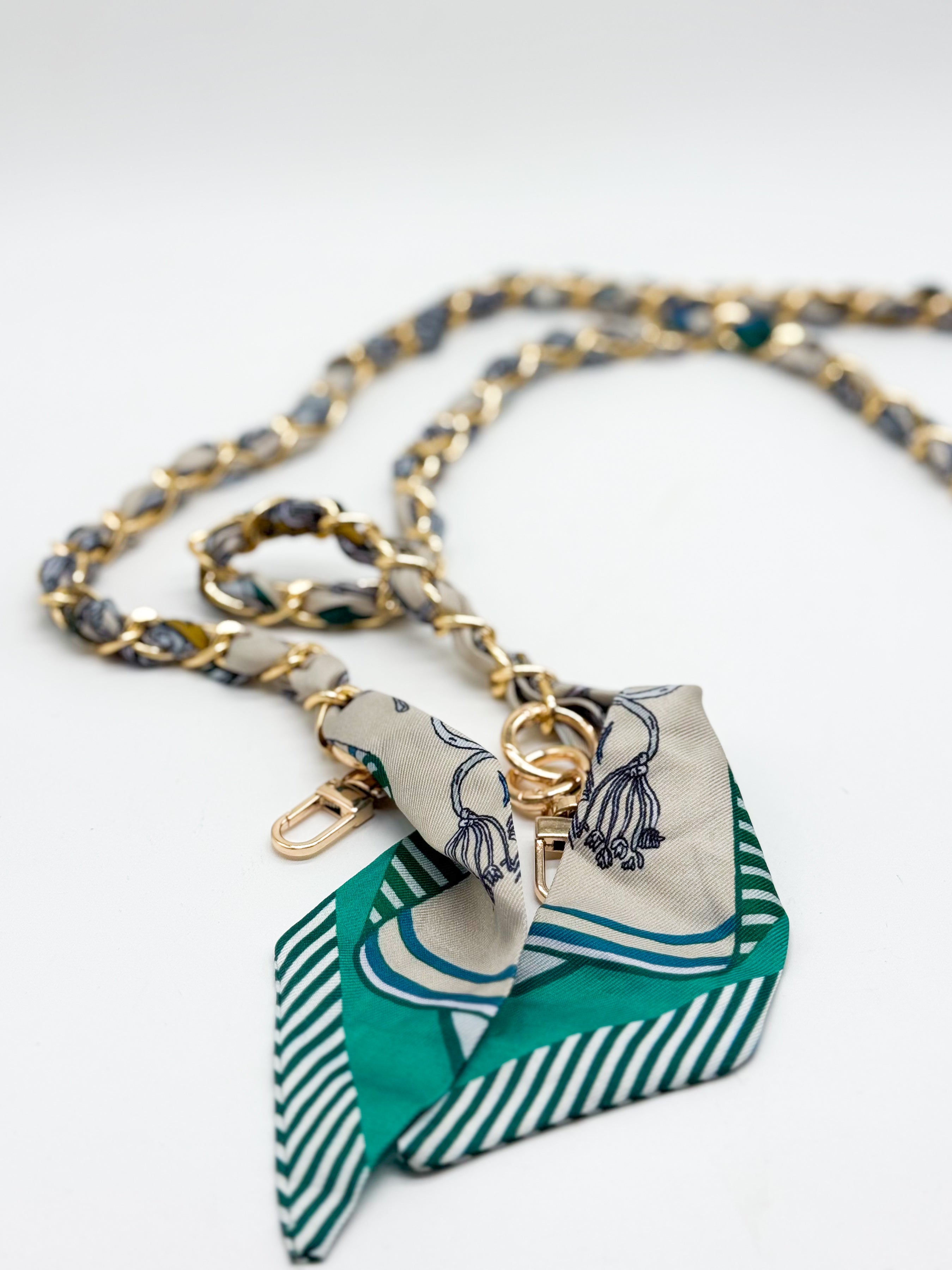 Silk Scarf Phone Holder Crossbody-340 Other Accessories-Queens Designs-Heathered Boho Boutique, Women's Fashion and Accessories in Palmetto, FL