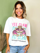 Yee Claw Graphic Tee-130 Graphic Tees-Heathered Boho-Heathered Boho Boutique, Women's Fashion and Accessories in Palmetto, FL