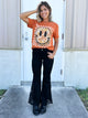 After Midnight Lace Flare Jeans - Short-190 JEANS-JUDY BLUE-Heathered Boho Boutique, Women's Fashion and Accessories in Palmetto, FL