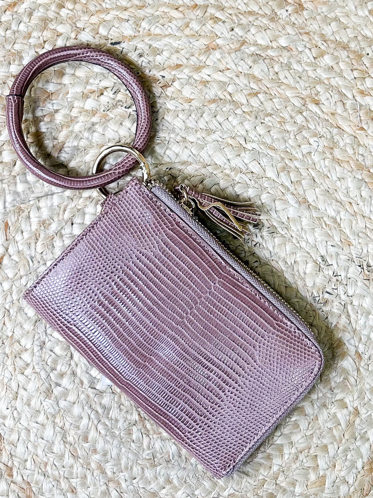 Liv Lizard Bangle Wristlet/Wallet-320 Bags-Jen & Co.-Heathered Boho Boutique, Women's Fashion and Accessories in Palmetto, FL