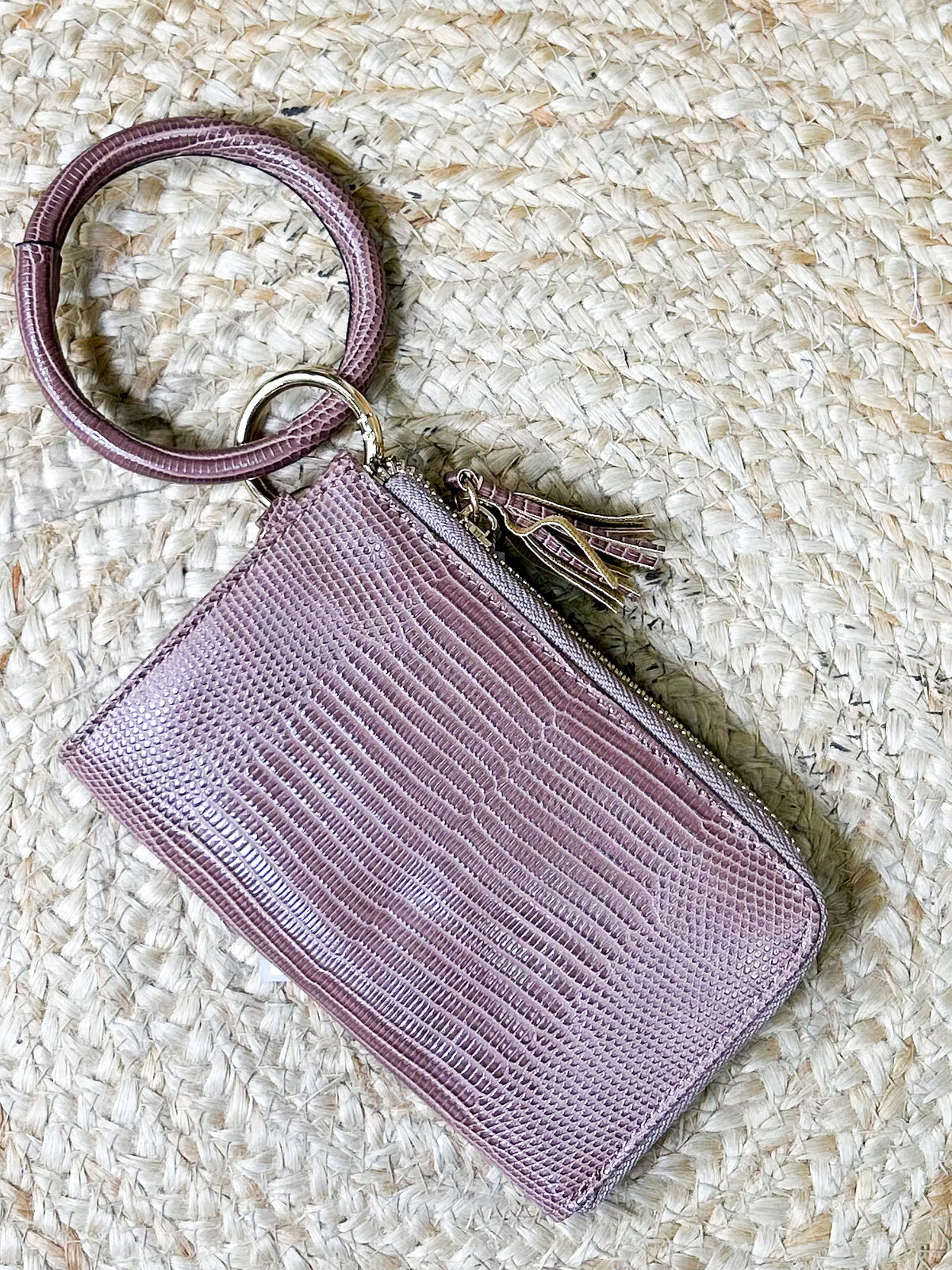 Liv Lizard Bangle Wristlet/Wallet-320 Bags-Jen & Co.-Heathered Boho Boutique, Women's Fashion and Accessories in Palmetto, FL