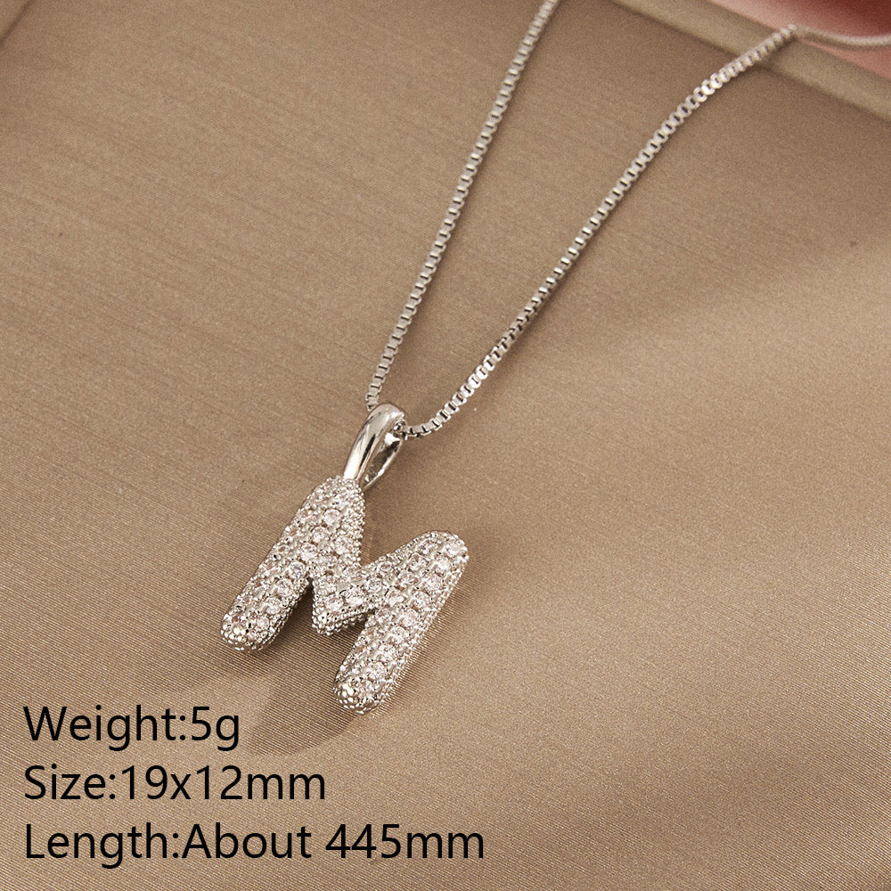 All About YOU Initial Necklace-310 JEWELRY-NIHAO JEWELRY-Heathered Boho Boutique, Women's Fashion and Accessories in Palmetto, FL
