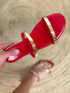 Keith Sandals - Lipstick-350 SHOES-Fortune Dynamic-Heathered Boho Boutique, Women's Fashion and Accessories in Palmetto, FL