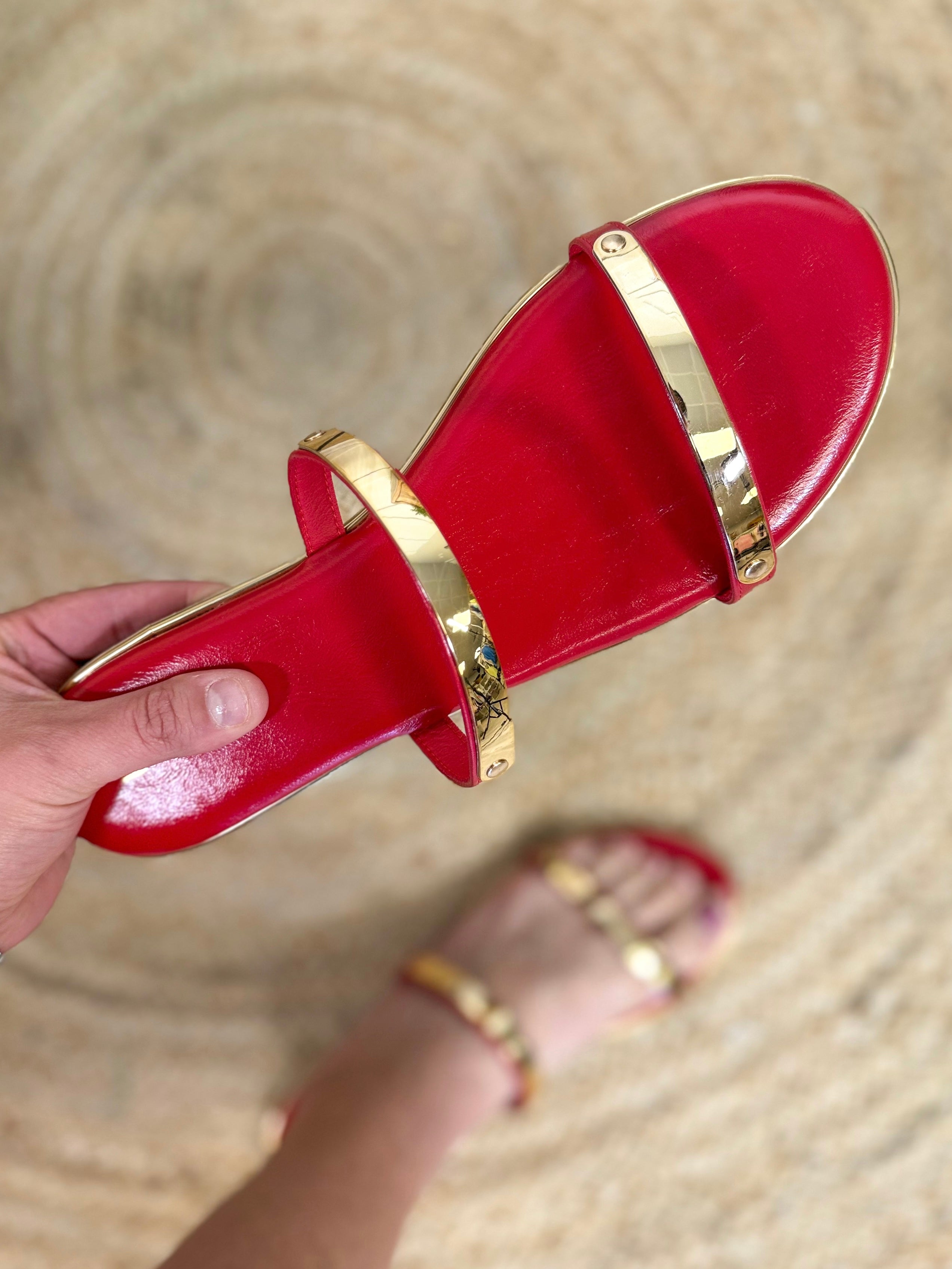 Keith Sandals - Lipstick-350 SHOES-Fortune Dynamic-Heathered Boho Boutique, Women's Fashion and Accessories in Palmetto, FL