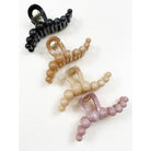 Glittered Marble Pattern Wavy Hair Claw-340 Other Accessories-Love and Repeat-Heathered Boho Boutique, Women's Fashion and Accessories in Palmetto, FL