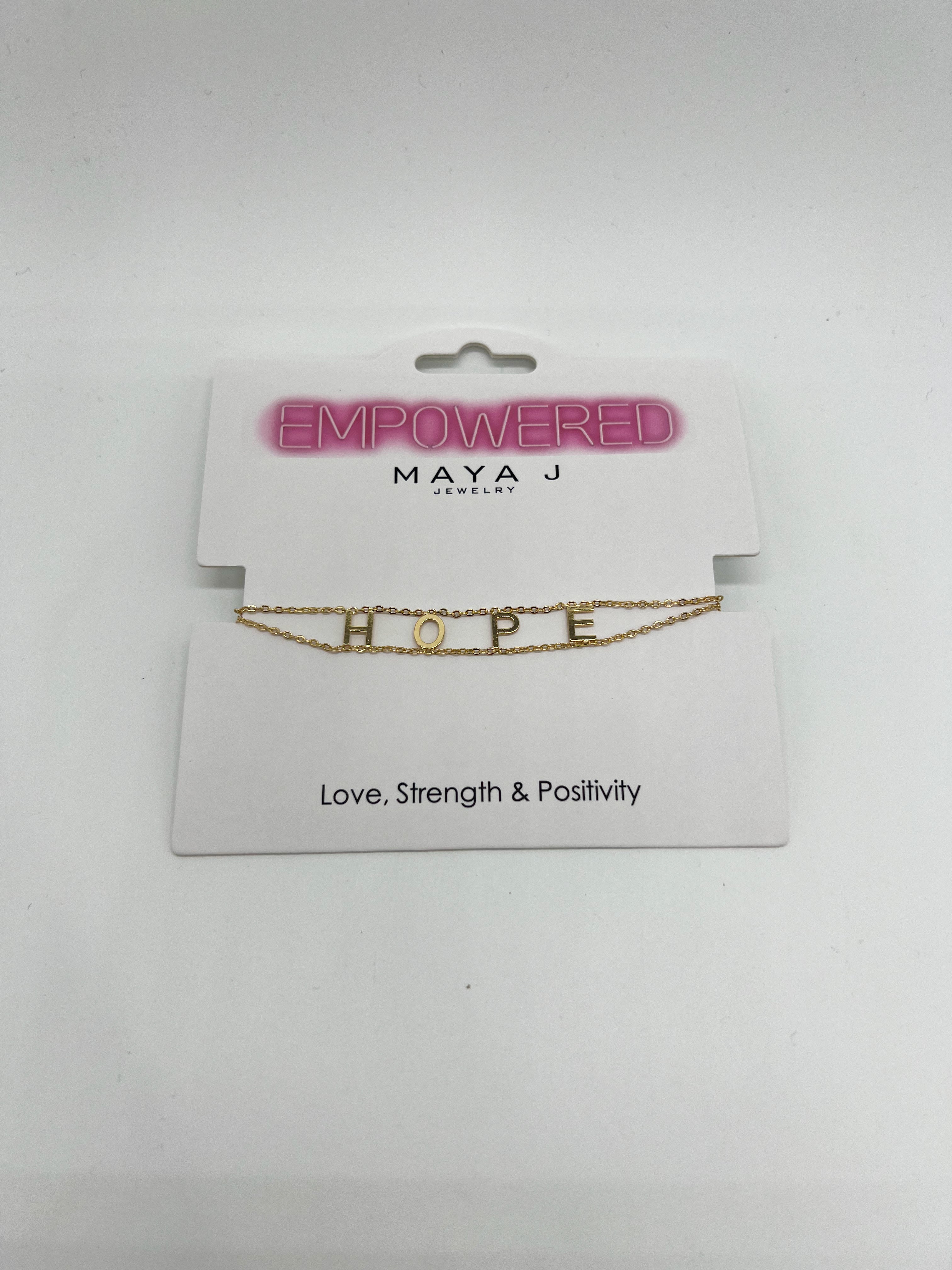 Empowered Bracelet-310 Jewelry-Maya J-Heathered Boho Boutique, Women's Fashion and Accessories in Palmetto, FL