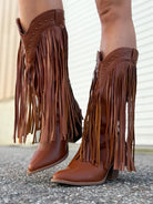 Cattle Boots - Tan-350 SHOES-Top Guy-Heathered Boho Boutique, Women's Fashion and Accessories in Palmetto, FL