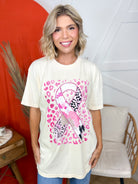 BCA Leopard Ribbon Graphic Tee-130 Graphic Tees-Heathered Boho-Heathered Boho Boutique, Women's Fashion and Accessories in Palmetto, FL