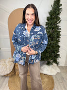 Floral Fade Denim Jacket-200 JACKETS/SHACKETS-J.NNA-Heathered Boho Boutique, Women's Fashion and Accessories in Palmetto, FL