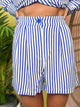 Striped Trouser Shorts-160 SHORTS-SOUTHERN GRACE-Heathered Boho Boutique, Women's Fashion and Accessories in Palmetto, FL