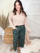 Feel Floral Balloon Pants-150 PANTS-POLAGRAM-Heathered Boho Boutique, Women's Fashion and Accessories in Palmetto, FL