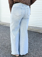 Moment of Truth Palazzo Jeans by Risen-190 JEANS-Risen Jeans-Heathered Boho Boutique, Women's Fashion and Accessories in Palmetto, FL