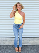 Moving Forward Tummy Control Straight Leg Jeans by Risen-190 JEANS-Risen Jeans-Heathered Boho Boutique, Women's Fashion and Accessories in Palmetto, FL