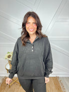 One on One Pullover-120 Long Sleeve Tops-Rae Mode-Heathered Boho Boutique, Women's Fashion and Accessories in Palmetto, FL