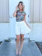 Sweet Escape Eyelet Shorts-160 SHORTS-SEW IN LOVE-Heathered Boho Boutique, Women's Fashion and Accessories in Palmetto, FL