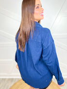 Restock: Good Feeling Shacket-200 Jackets/Shackets-White Birch-Heathered Boho Boutique, Women's Fashion and Accessories in Palmetto, FL