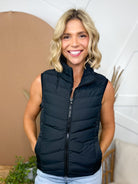 Crisp Weather Vest-200 JACKETS/SHACKETS-WHITE BIRCH-Heathered Boho Boutique, Women's Fashion and Accessories in Palmetto, FL