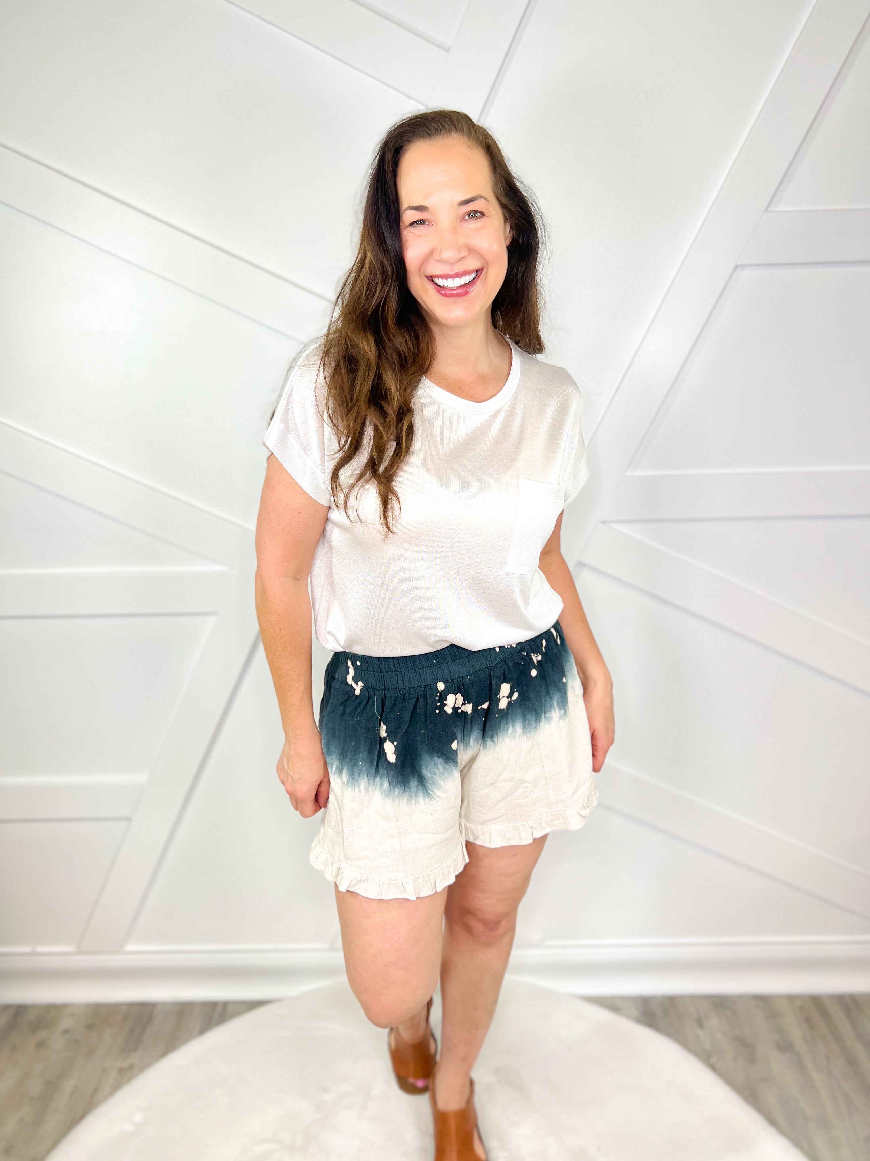 Acid Washed Shorts-160 shorts-Umgee-Heathered Boho Boutique, Women's Fashion and Accessories in Palmetto, FL