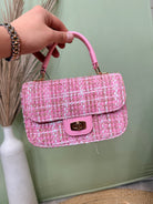 Clueless Plaid Bag-320 BAGS-TOPS HANDBAGS-Heathered Boho Boutique, Women's Fashion and Accessories in Palmetto, FL