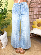 Washed Starfall Denim Pants-150 PANTS-EASEL-Heathered Boho Boutique, Women's Fashion and Accessories in Palmetto, FL