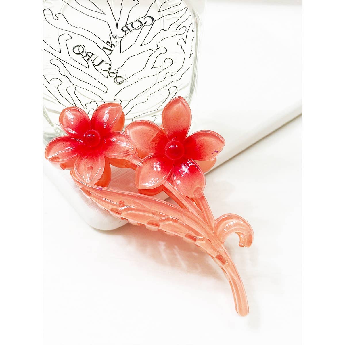 Colorful Plumeria Flowers Hair Claw-340 Other Accessories-Love and Repeat-Heathered Boho Boutique, Women's Fashion and Accessories in Palmetto, FL