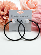 45mm Cross Memory Hoop-310 Jewelry-RM Manufacturing-Heathered Boho Boutique, Women's Fashion and Accessories in Palmetto, FL