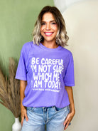 You Have Been Warned Graphic Tee-130 Graphic Tees-Heathered Boho-Heathered Boho Boutique, Women's Fashion and Accessories in Palmetto, FL