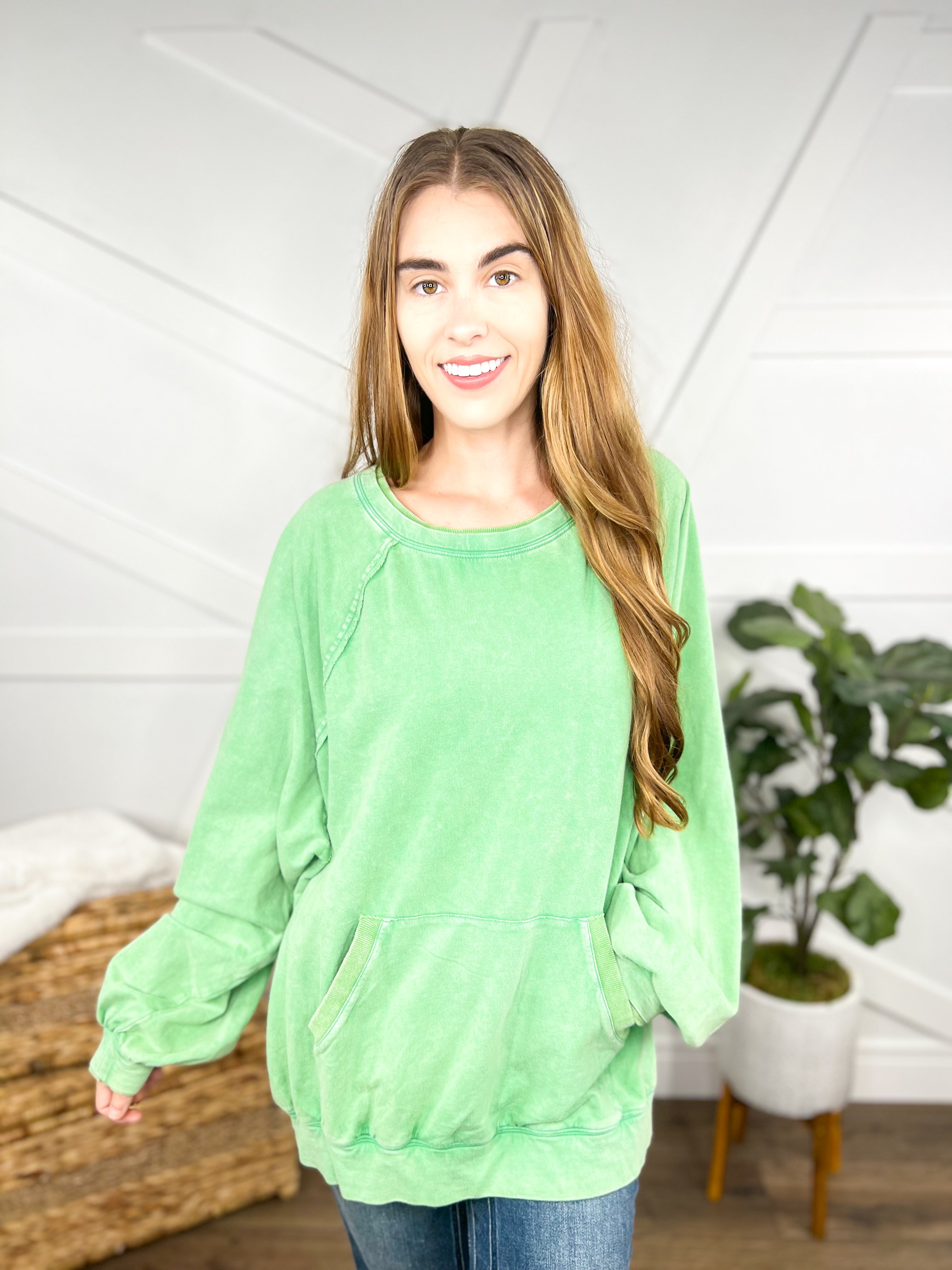 Pocketed Pullover-400 Takeover/Pre-Order-Easel-Heathered Boho Boutique, Women's Fashion and Accessories in Palmetto, FL