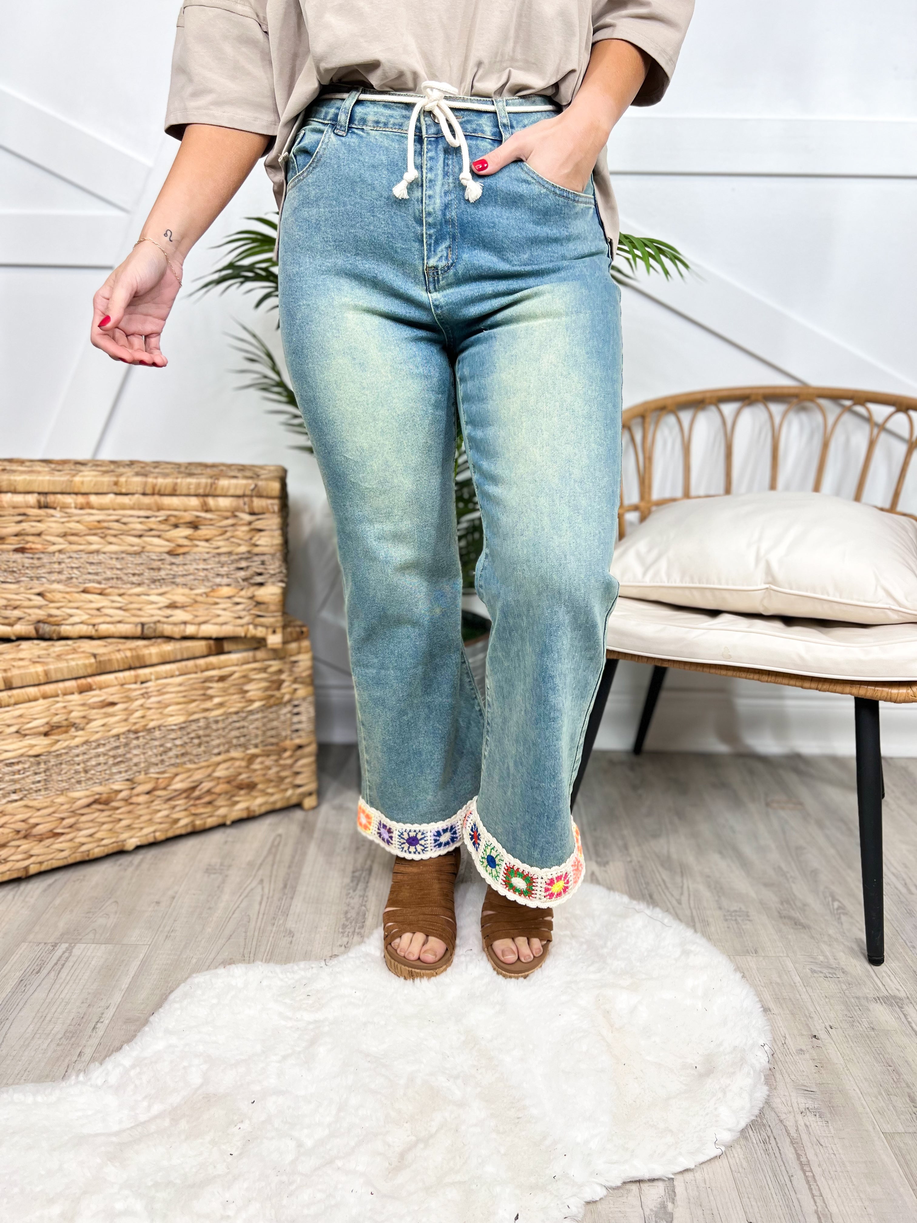 Oh Happy Days Jeans-190 Jeans-Davi & Dani-Heathered Boho Boutique, Women's Fashion and Accessories in Palmetto, FL