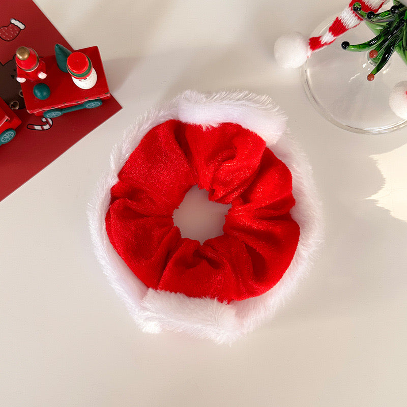 Festive Christmas Hair Scrunchies-330 Headwear-NIHAO JEWELRY-Heathered Boho Boutique, Women's Fashion and Accessories in Palmetto, FL