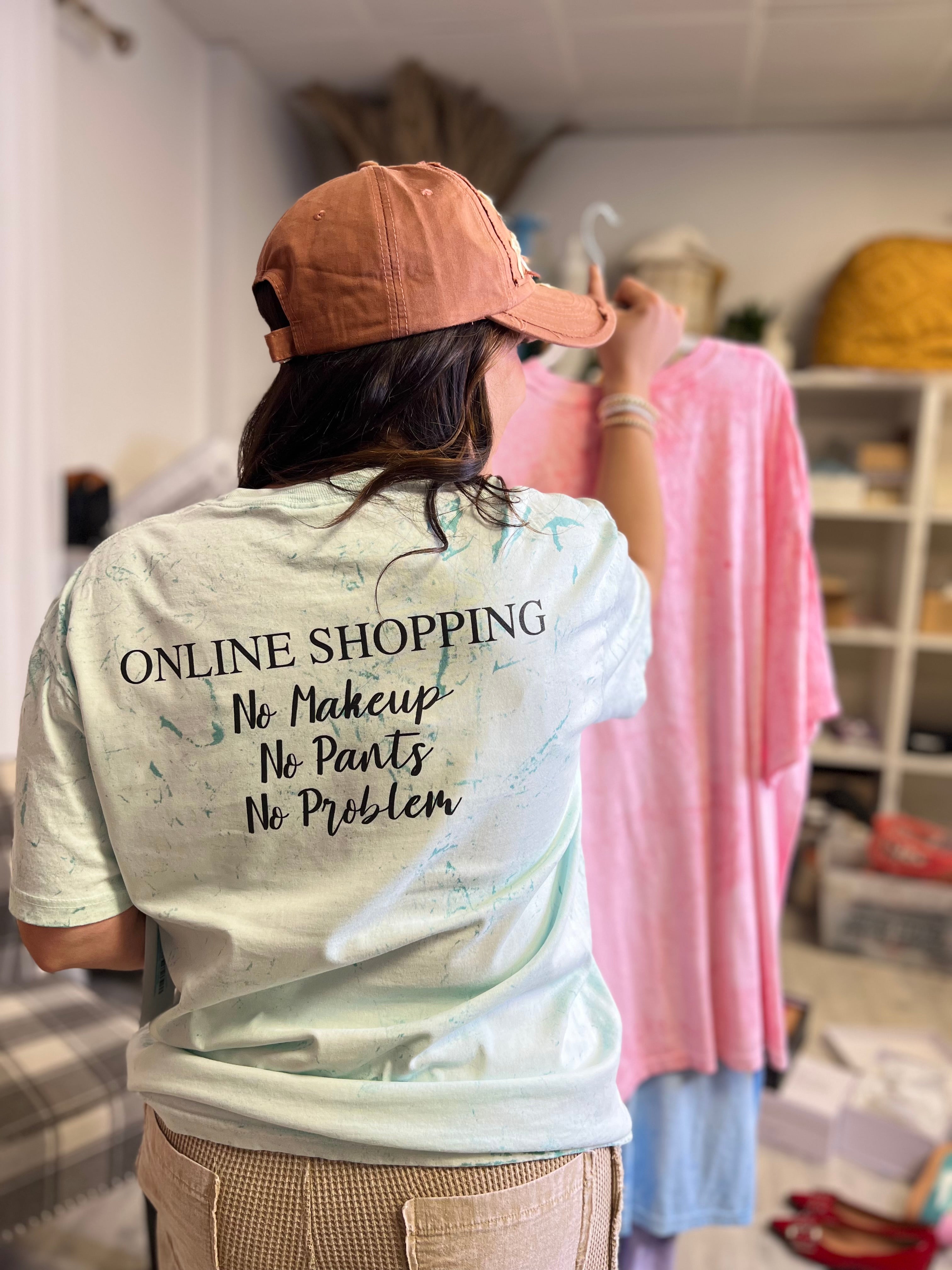 Custom Heathered Boho Babe Shopping Graphic Tee-130 Graphic Tees-Heathered Boho-Heathered Boho Boutique, Women's Fashion and Accessories in Palmetto, FL