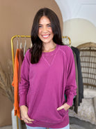 Easy Does It Pullover-125 SWEATER-ZENANA-Heathered Boho Boutique, Women's Fashion and Accessories in Palmetto, FL