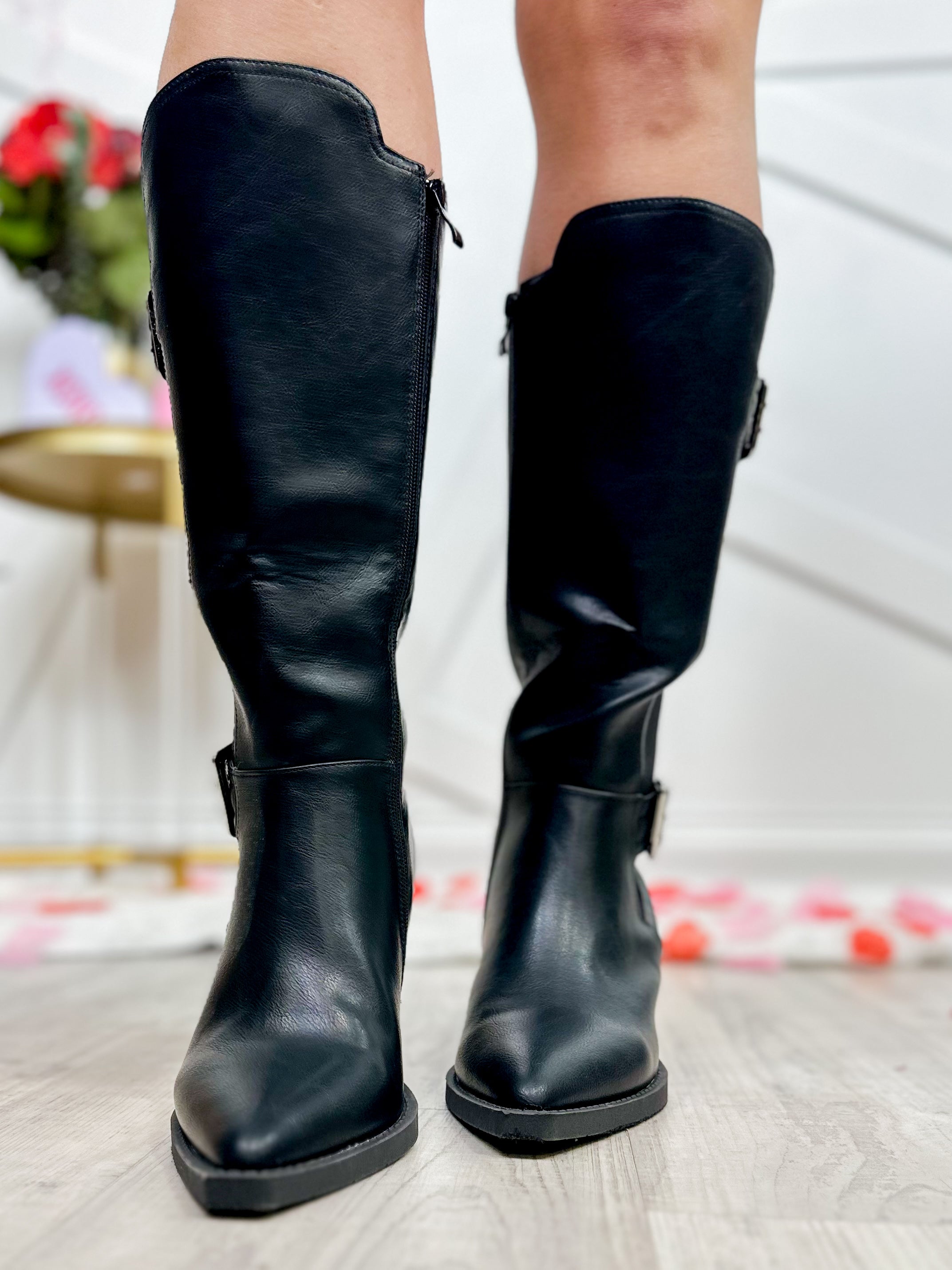 Mileage High Boots - Black-350 SHOES-Forever Link-Heathered Boho Boutique, Women's Fashion and Accessories in Palmetto, FL