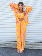 PINK LEMONADE SUMMER SET-240 Activewear/Sets-Blakeley Designs-Heathered Boho Boutique, Women's Fashion and Accessories in Palmetto, FL