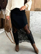 The Midnight Romance Skirt-170 Skort/ Skirt-Lovesoft-Heathered Boho Boutique, Women's Fashion and Accessories in Palmetto, FL
