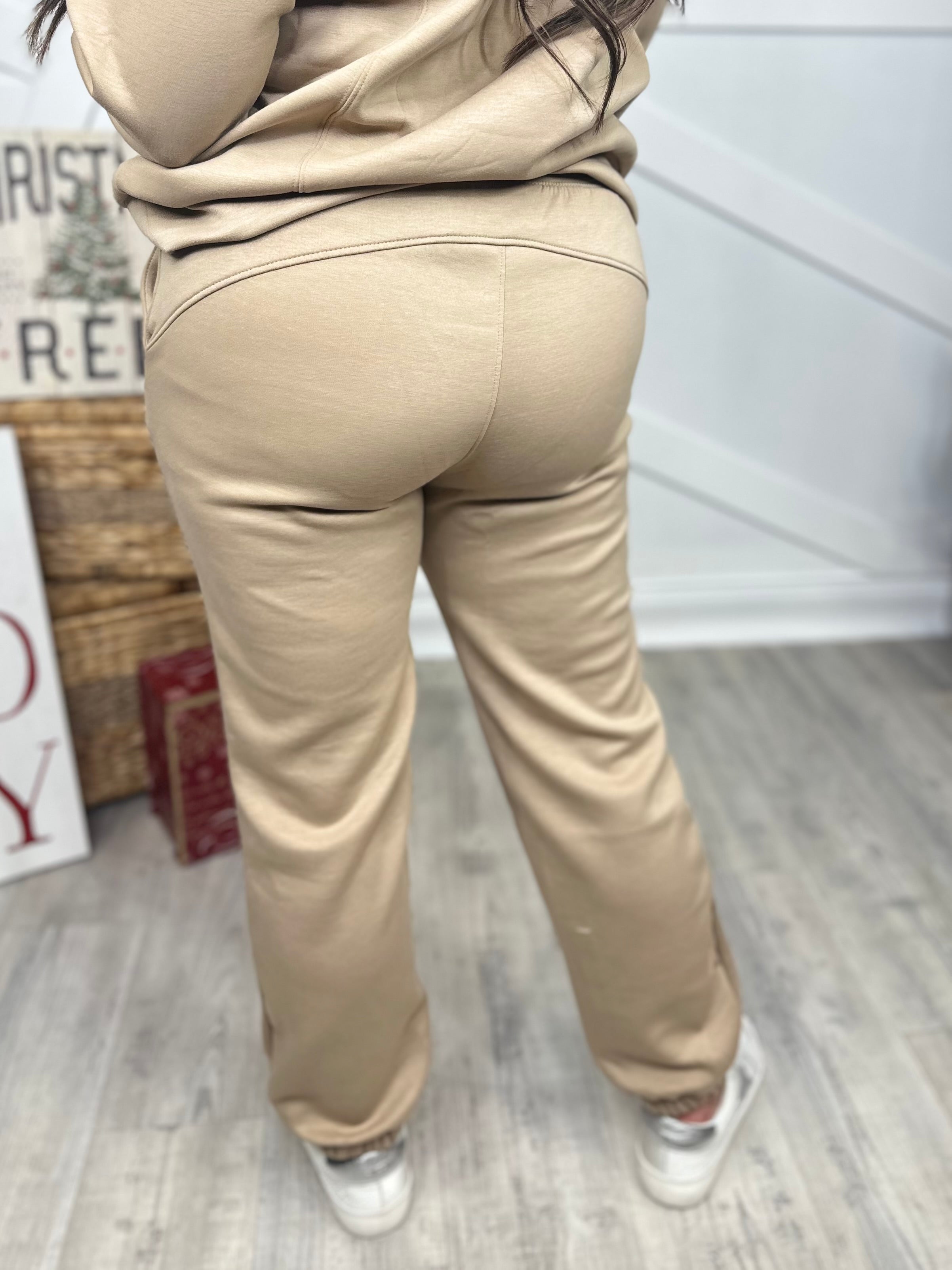 Day Trip Joggers - Khaki-150 PANTS-DEAR SCARLETT-Heathered Boho Boutique, Women's Fashion and Accessories in Palmetto, FL