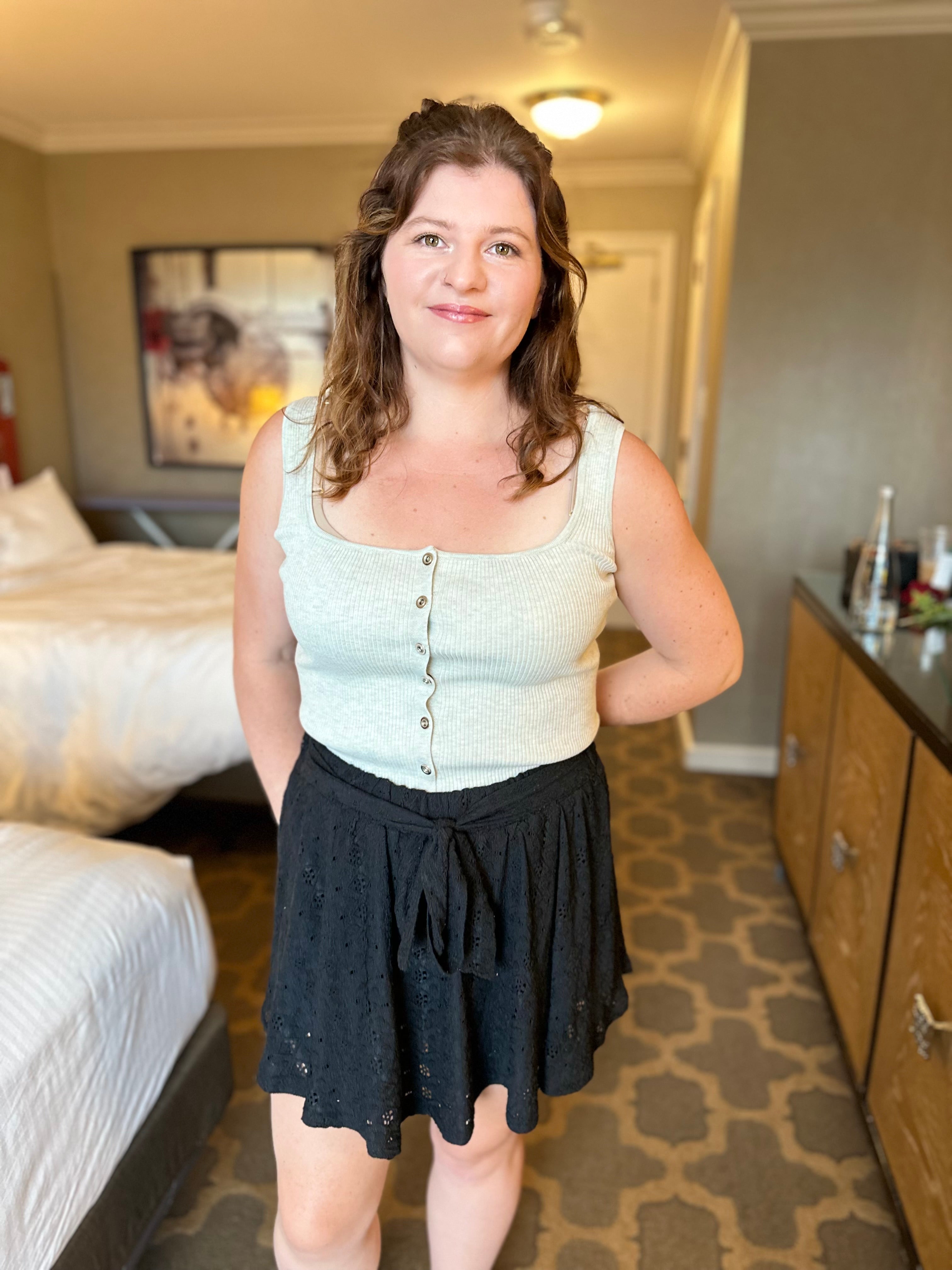 Spot On Tank Top-100 TANK/CROP TOPS-White Birch-Heathered Boho Boutique, Women's Fashion and Accessories in Palmetto, FL